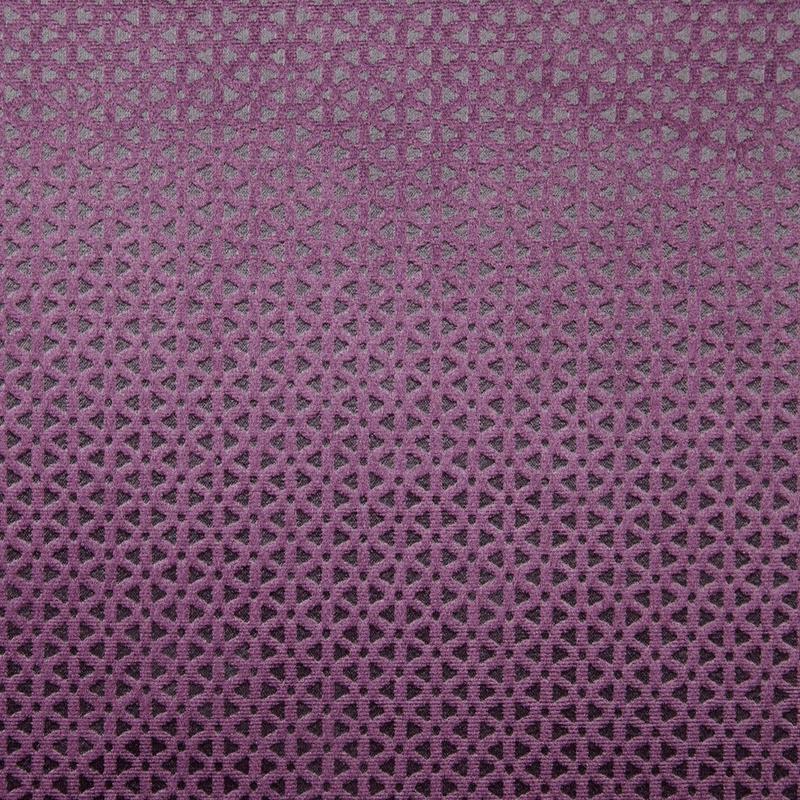 Loreto Lustro Aubergine Fabric by Clarke and Clarke