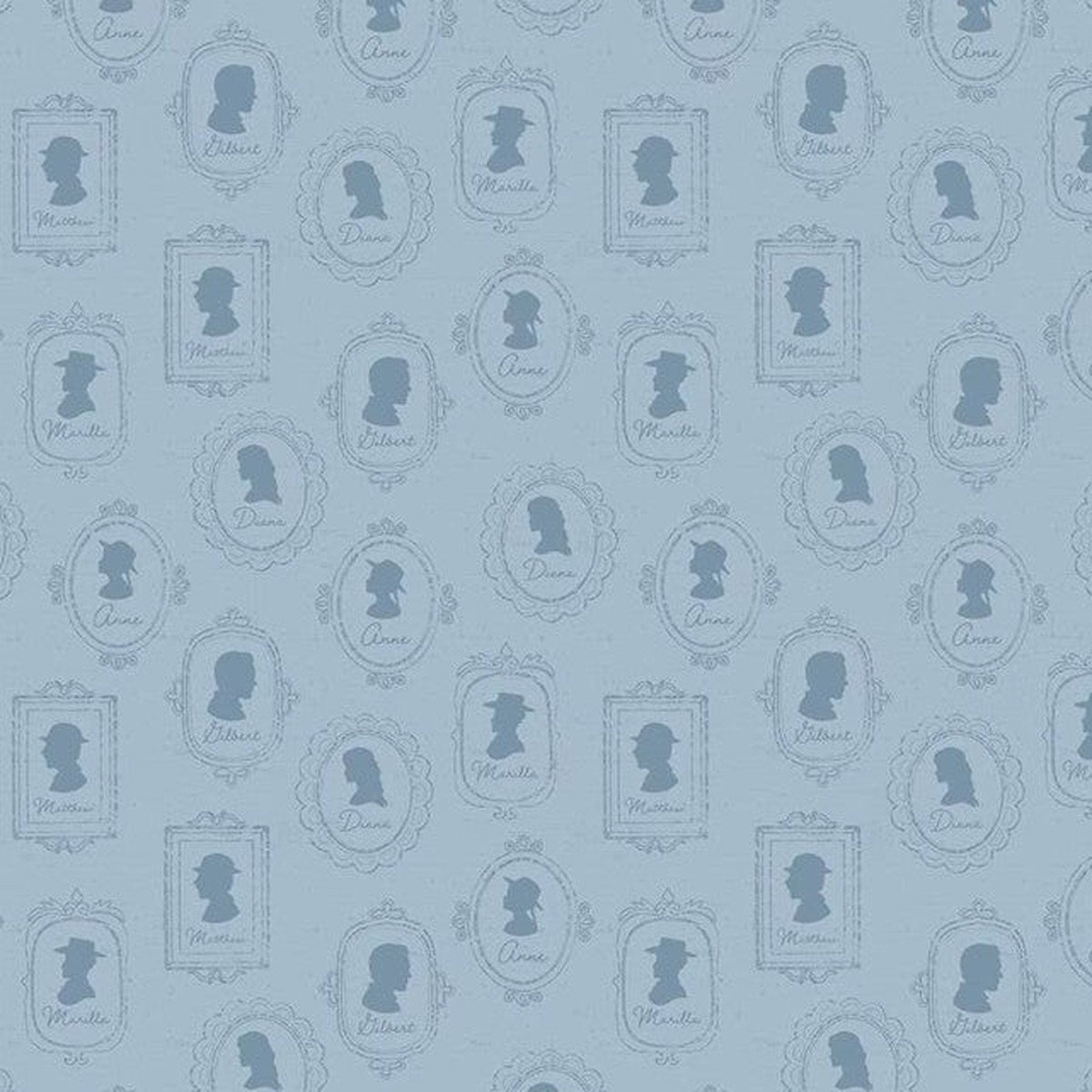 Riley Blake - Anne of Green Gables Silhouettes Blue