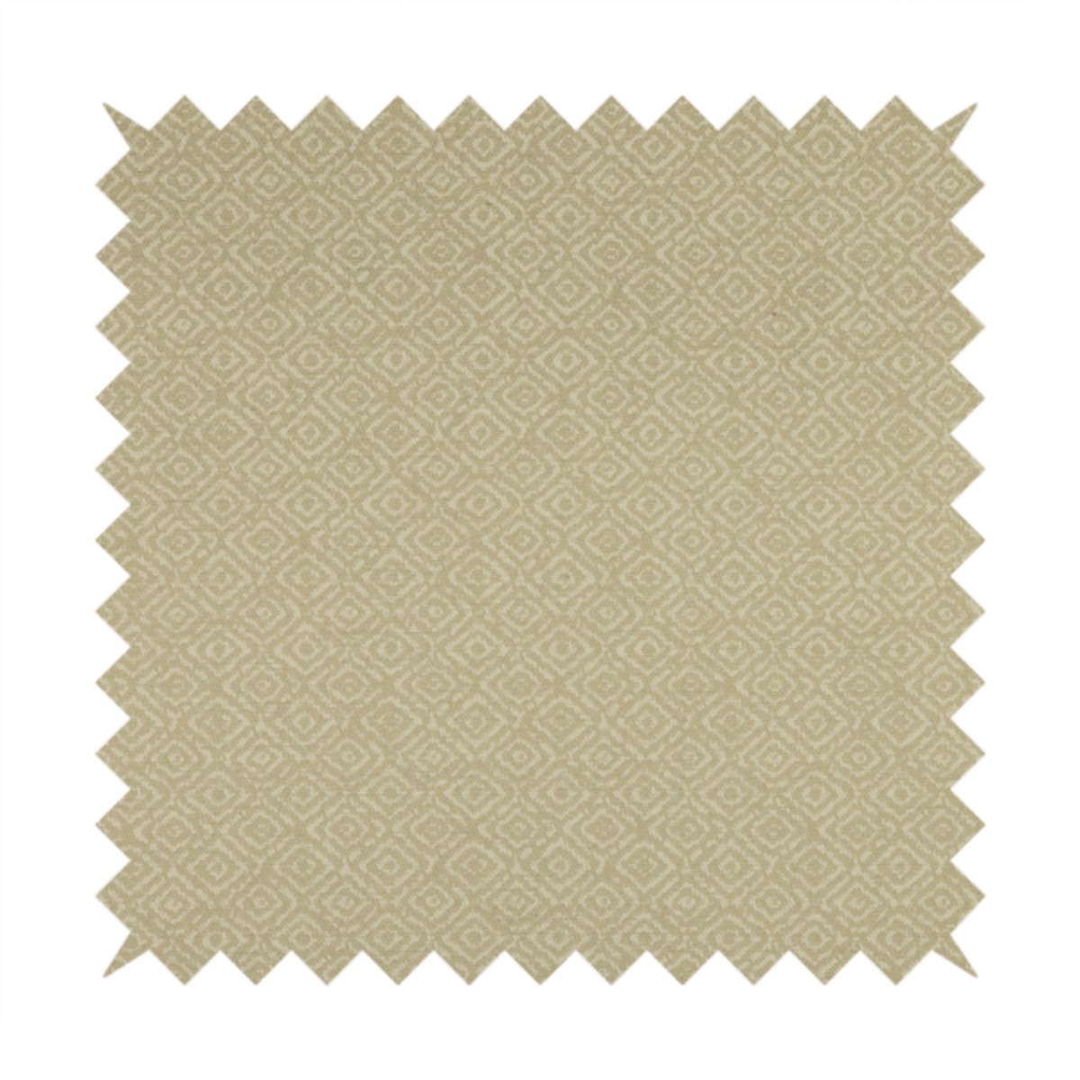Sahara Geometric Pattern Chenille Material In Cream Beige Upholstery Fabric CTR-1214