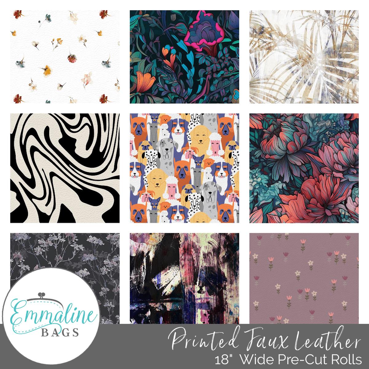 Printed Faux Leather - (Per 12 Yard - 18 roll)