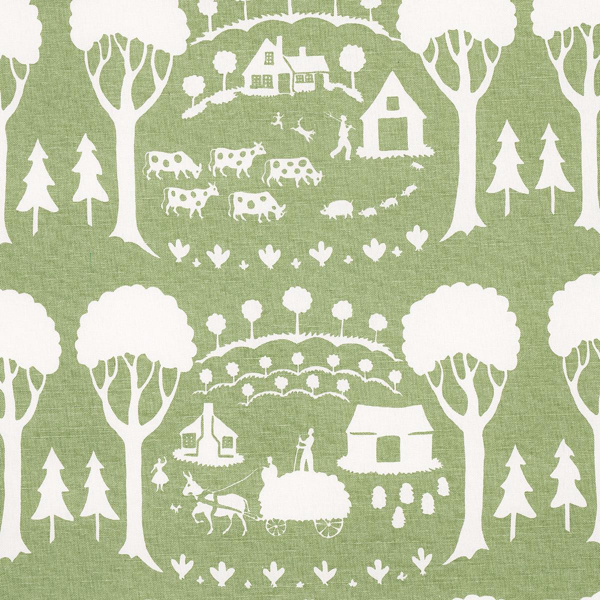 SCHUMACHER Folly Cove Farm Scene PRINTS PRINTS Green - 180880