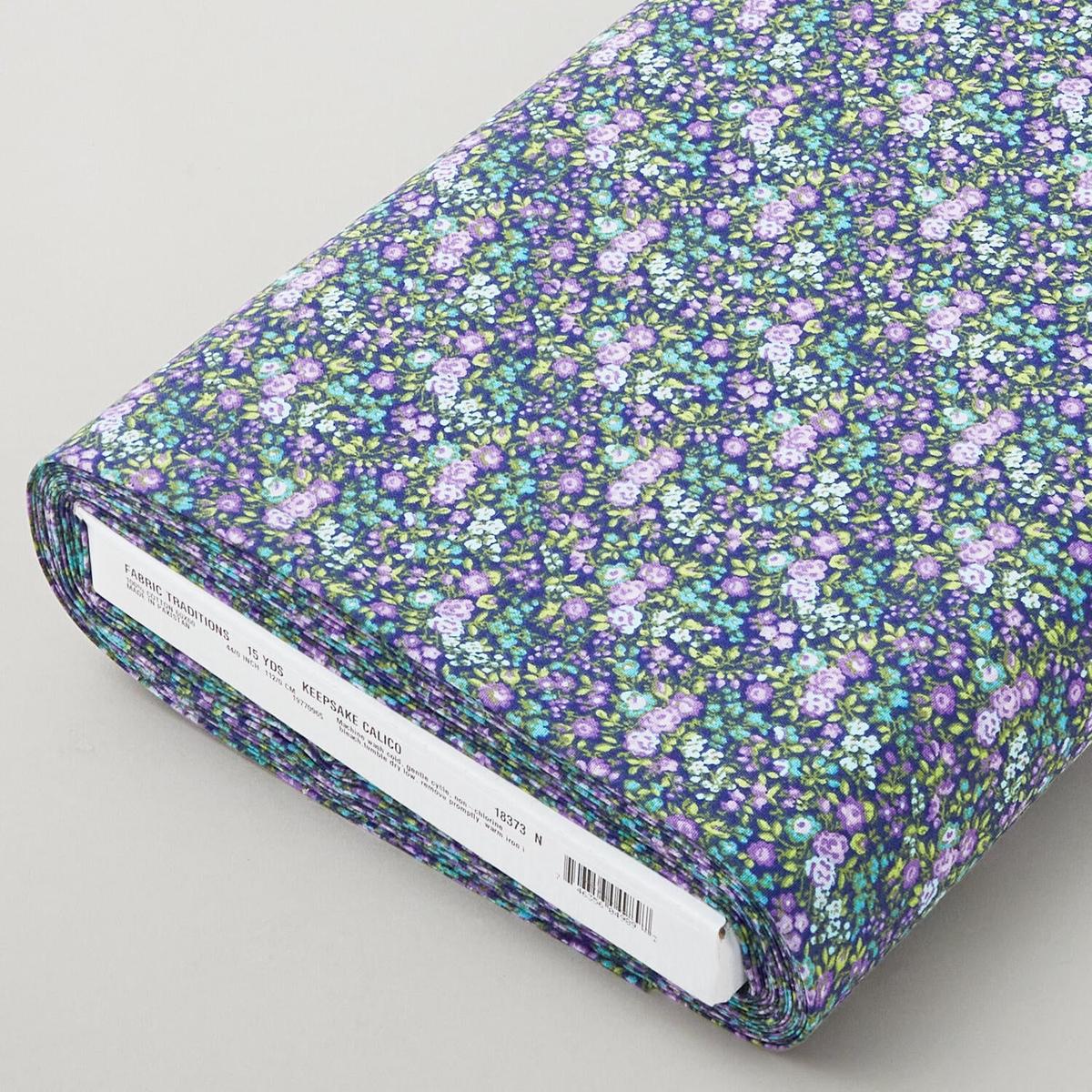 Keepsake Calico - Flower Fields Purple 8 Yard Bolt