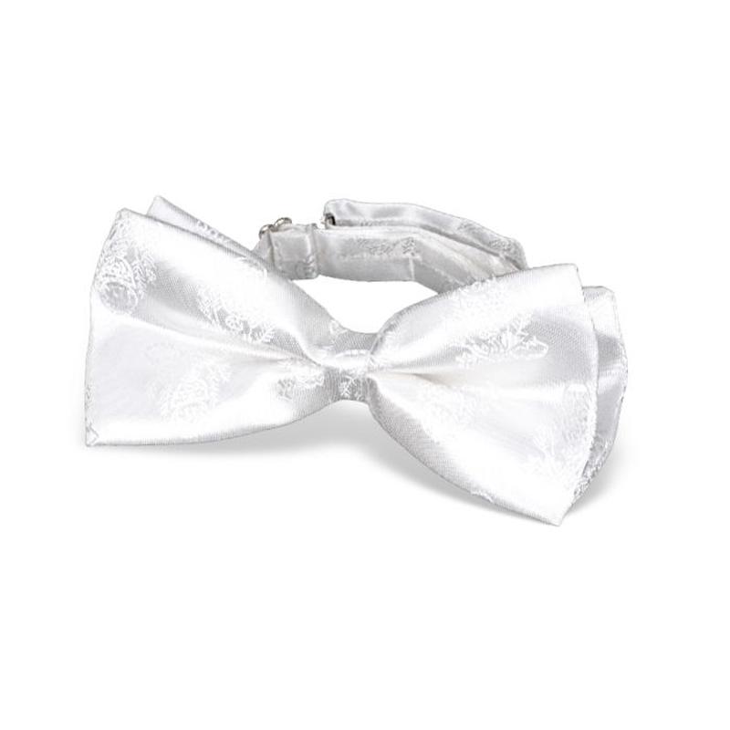White Satin Communion Bow Tie for Boys