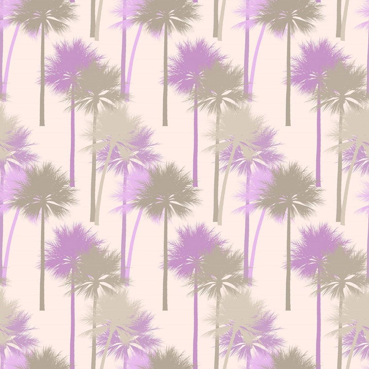 Palm Trees Fabric - Tan