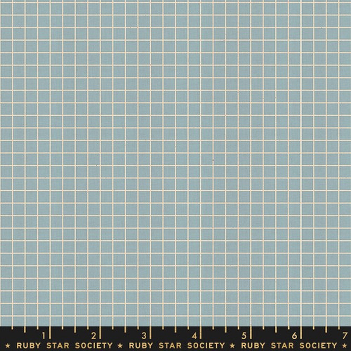 Soft blue grid fabric, Ruby Star Society soft blue grid quilt cotton, QTR YD