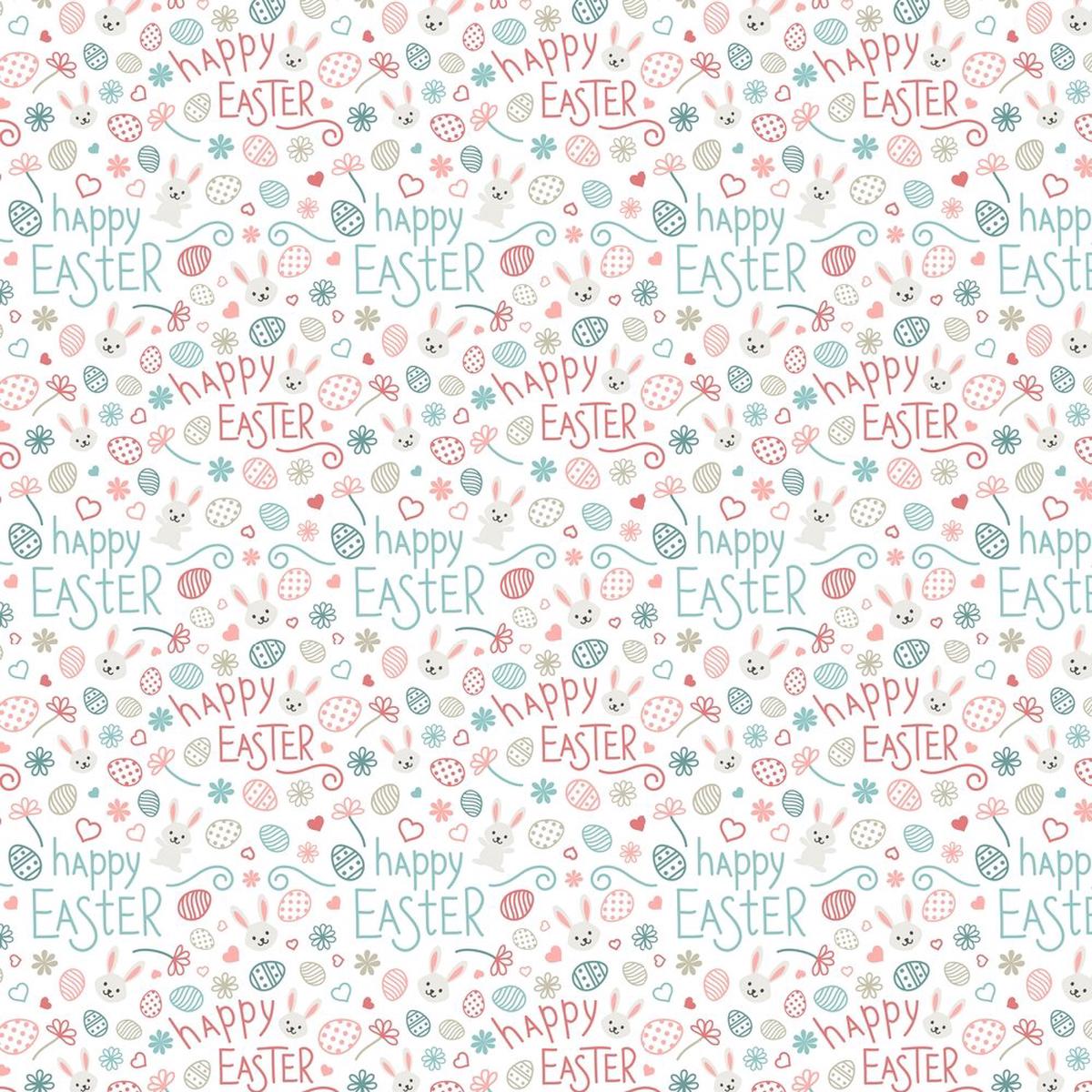 Happy Easter Elements Fabric