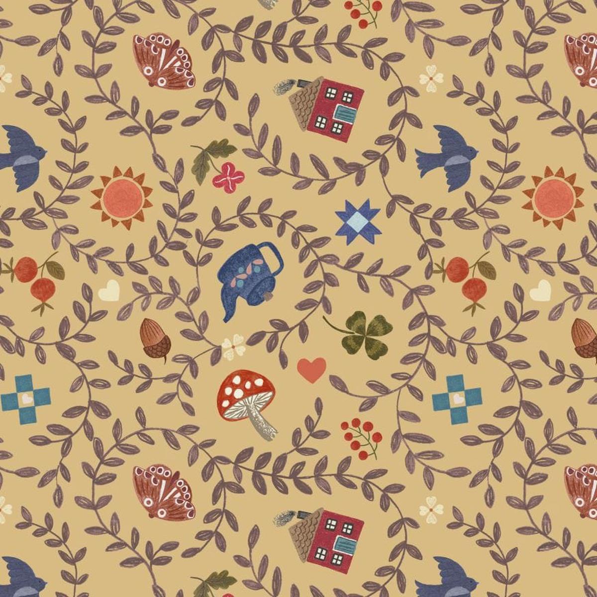 Lewis and Irene Cosy Home - Soft Mustard A945B