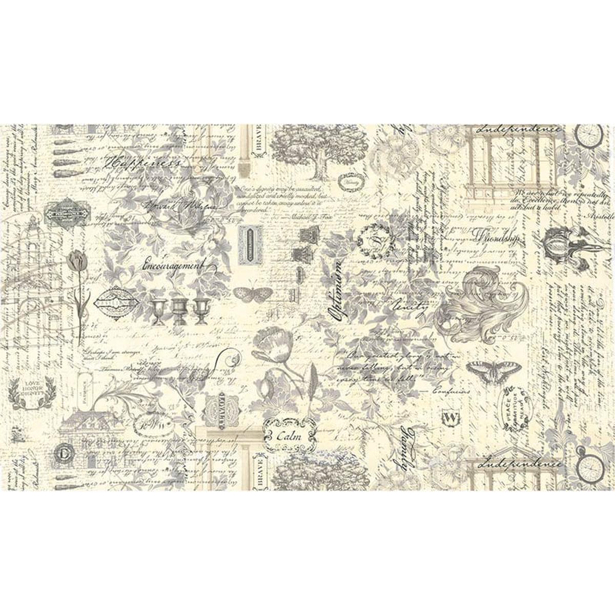 Moda 3 Sisters Favorites Collages - Etchings Charcoal 44370-11
