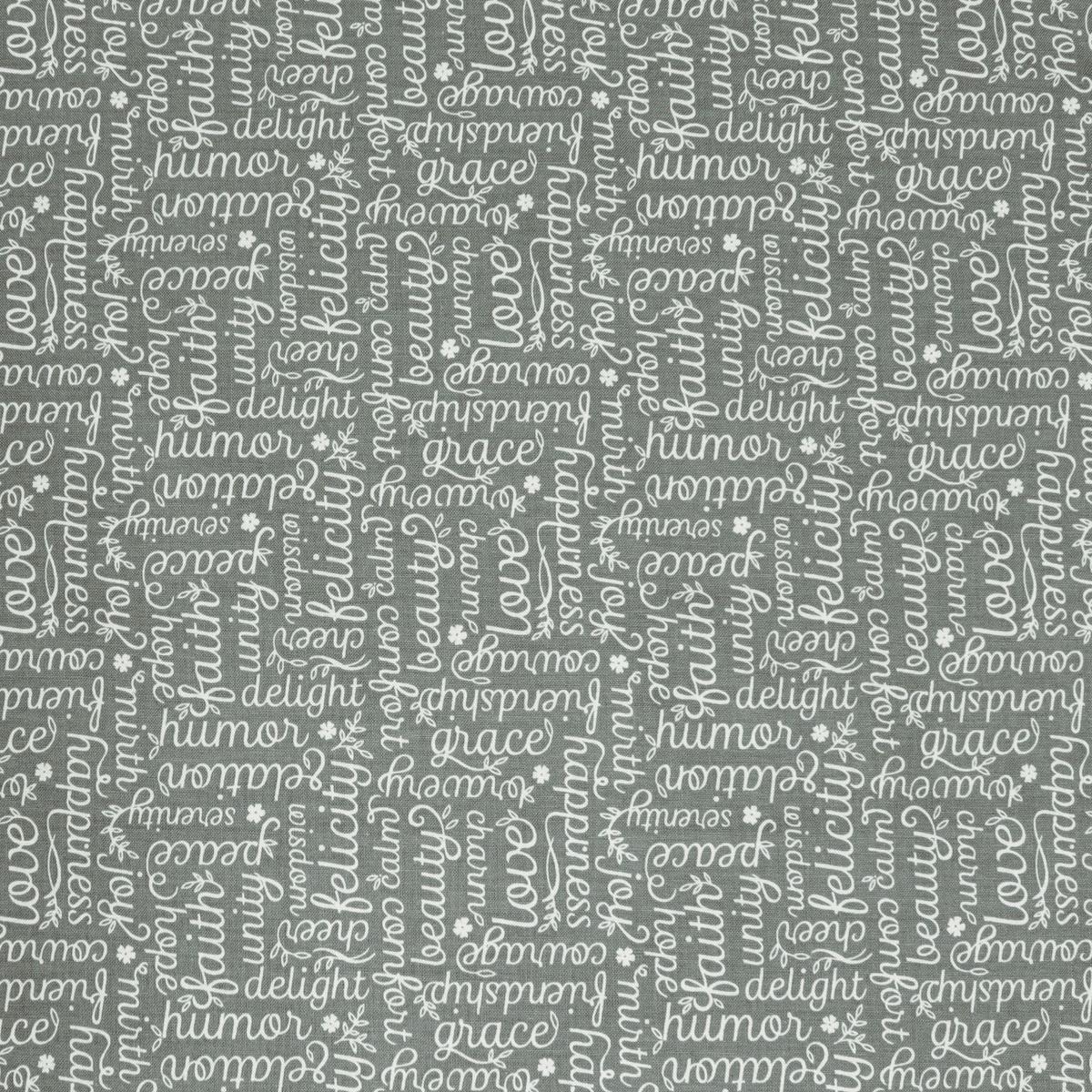 Botanica Fabric Collection - Script Gray
