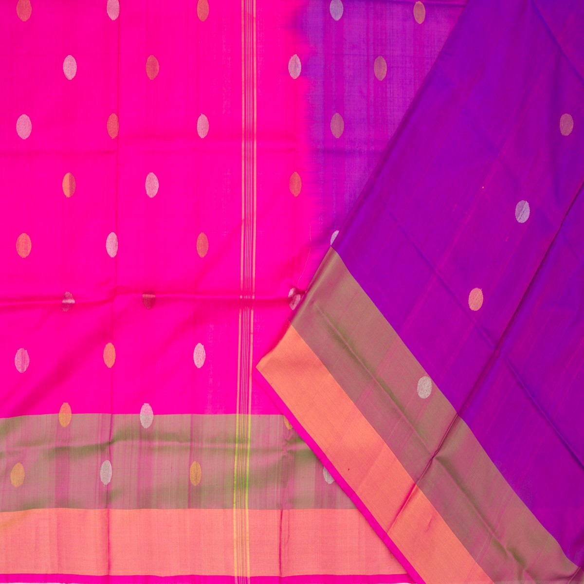Coimbatore Silk Butta Purple Saree