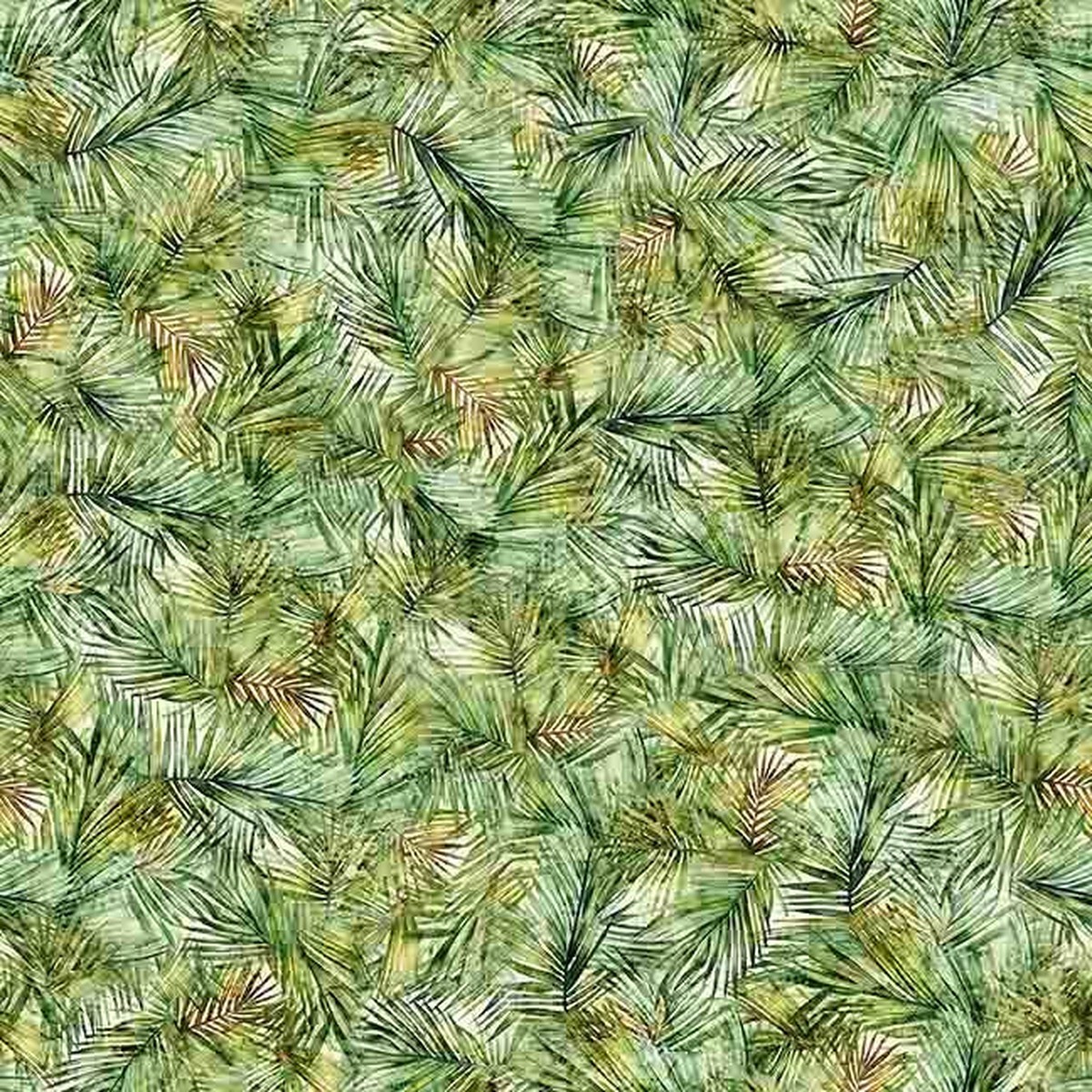Quilting Treasures Fabric - California Dreaming Palms Green SOLD BY THE HALF YARD