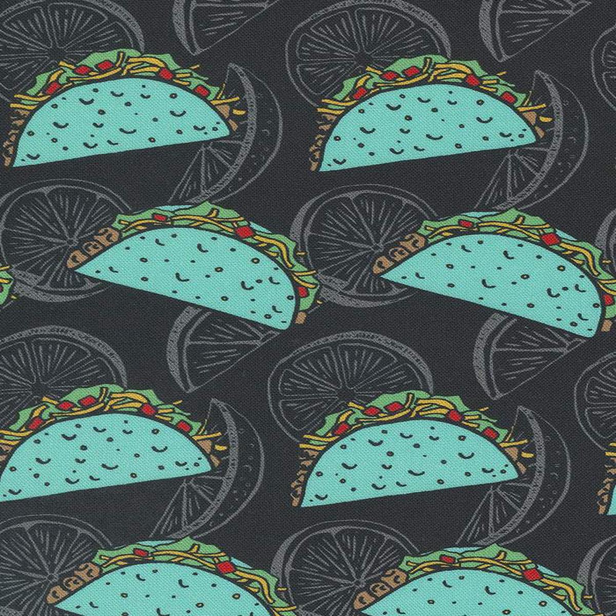 Snack Shack Feed Me Tacos And Tell Me I'm Pretty By Crystal Manning For Moda Midnight Snack