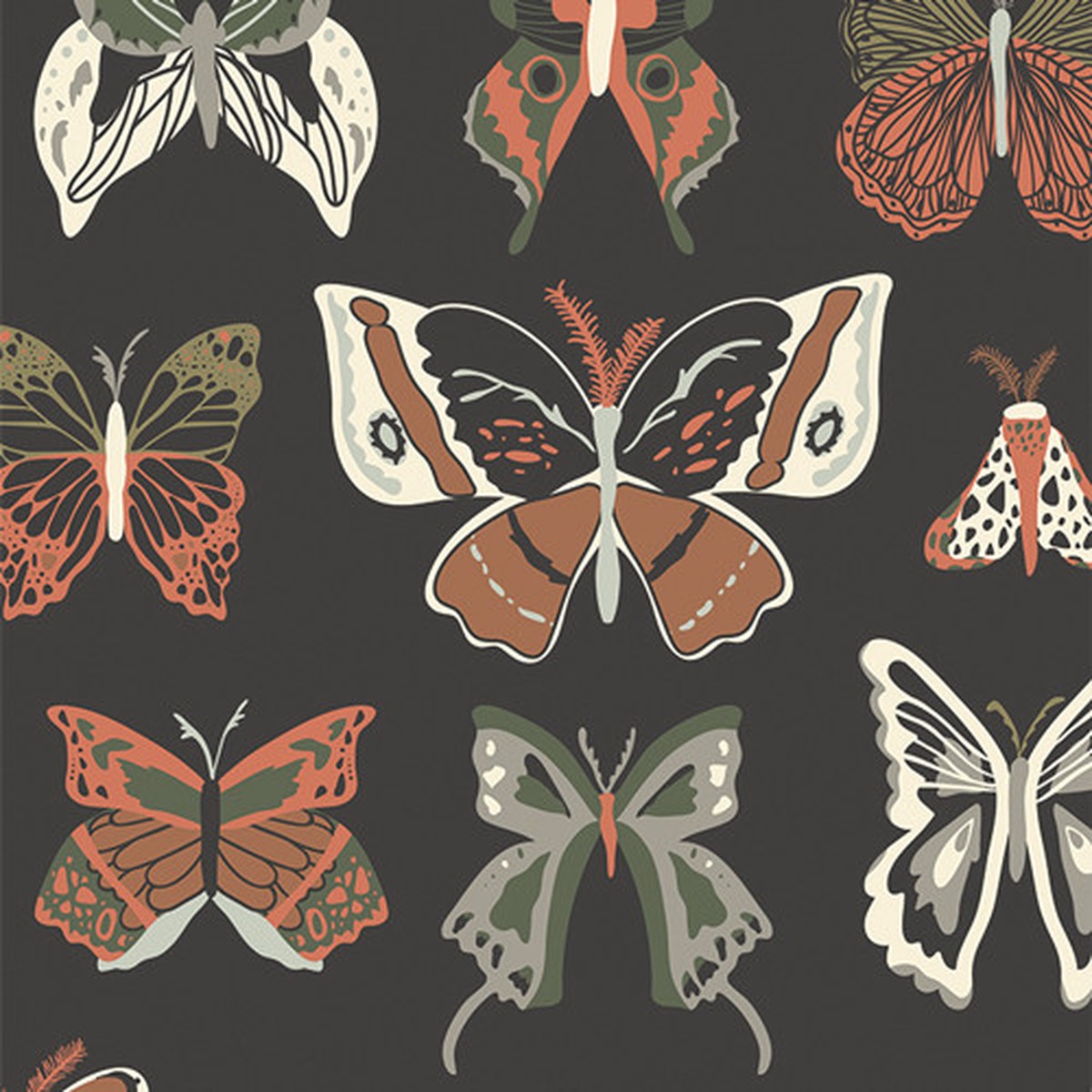 Wingspan Three quilting cotton fabric - AGF Roots of Nature Bonnie Christine QTR YD