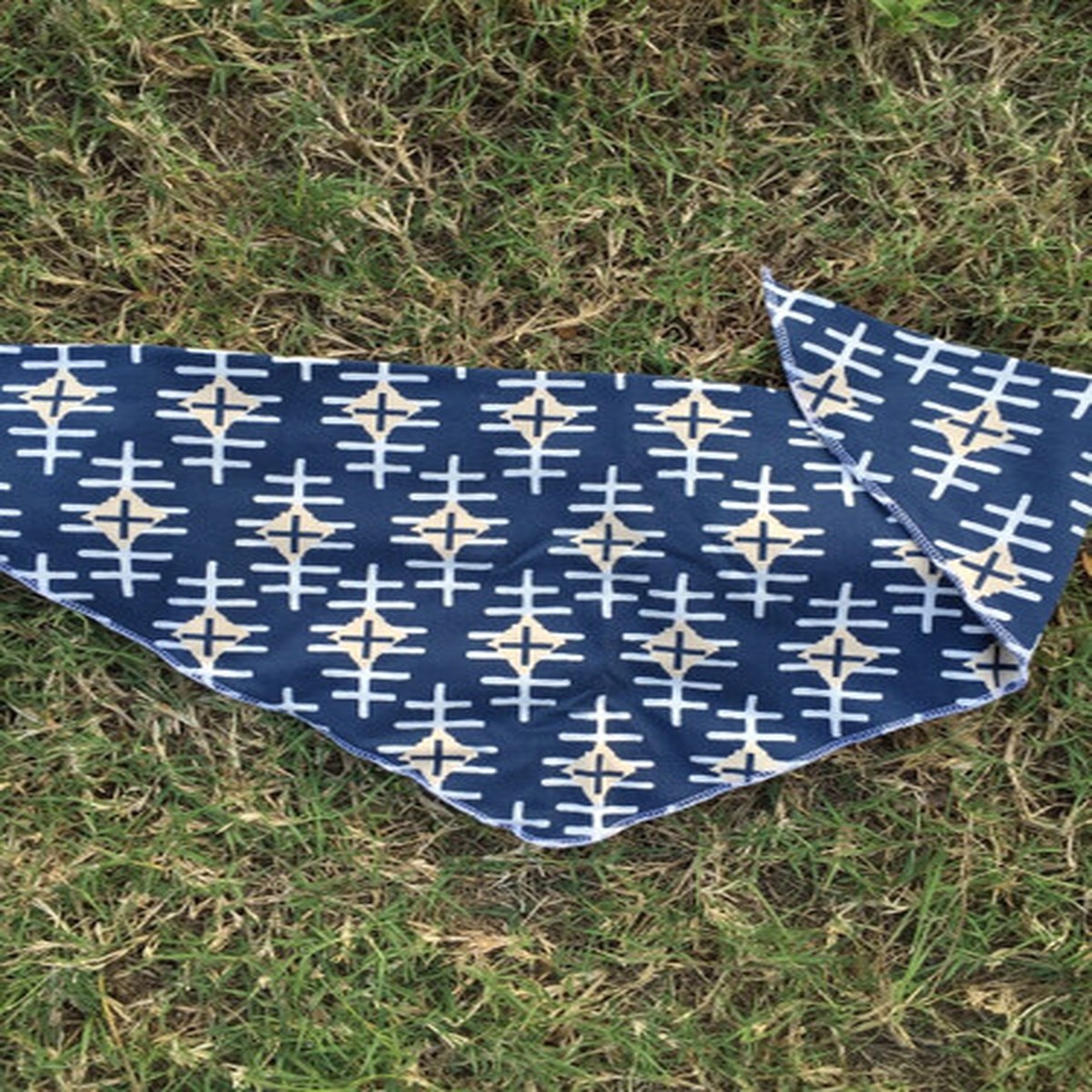 Navy Diamond Bandana Scarf - Baby Bandana Bib