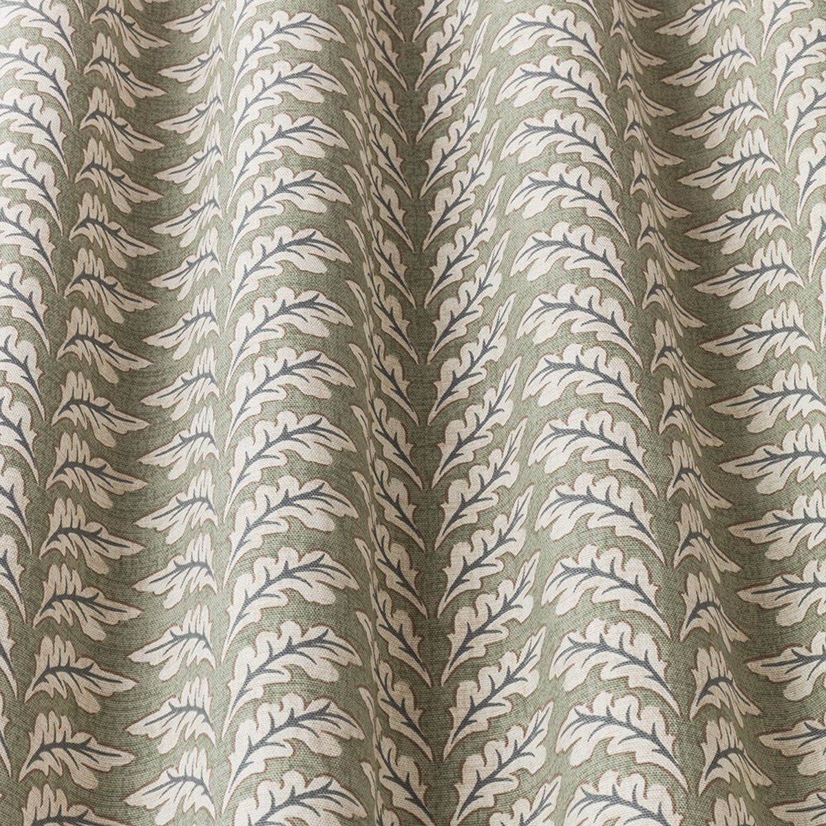 1.5 Metres iLiv Woodcote Sage Cotton Curtain Upholstery Cushion Blind Fabric
