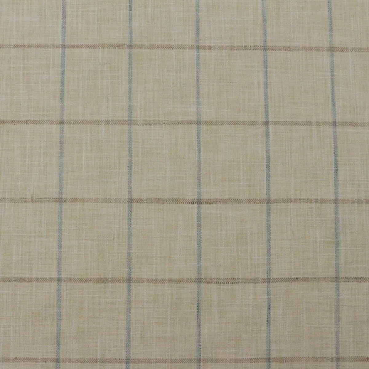 P KAUFMANN PENCIL ME LAGOON BLUE WINDOWPANE PLAID MULTIUSE FABRIC BY YARD 54"W