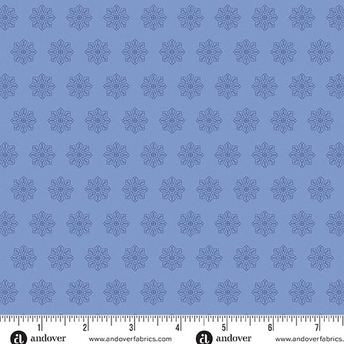 andover-Denim Tiled Dresden Petals and Stitches by Stephanie Organes