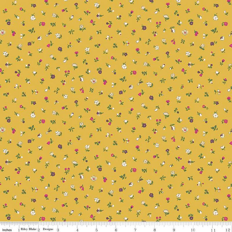 Fabric Riley Blake Newland Sprigs A by the Quarter Yard 01667415A