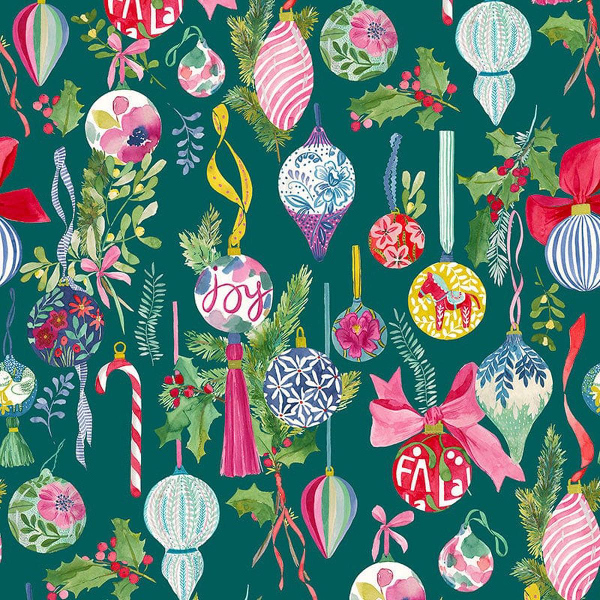 Lewis and Irene Bluebellgray Fa La La - Christmas Green BG016