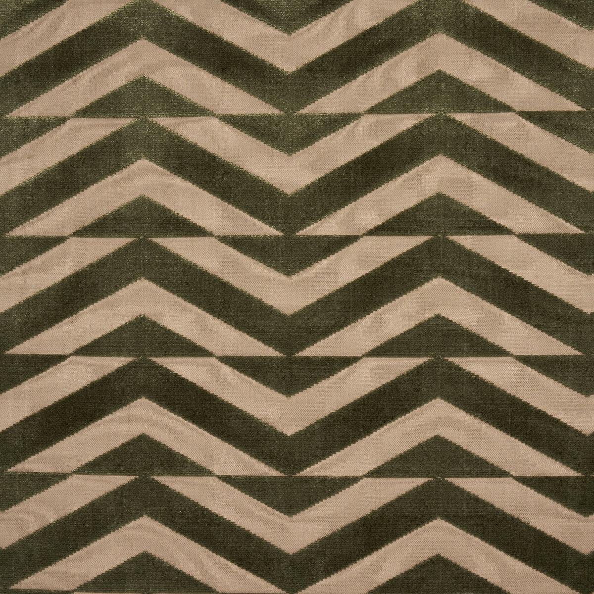 SCHUMACHER MILES REDD BROKEN CHEVRON CUT VELVET VELVETS,CUT VELVET VELVETS,CUT VELVET OLIVE ON KHAKI - 81812