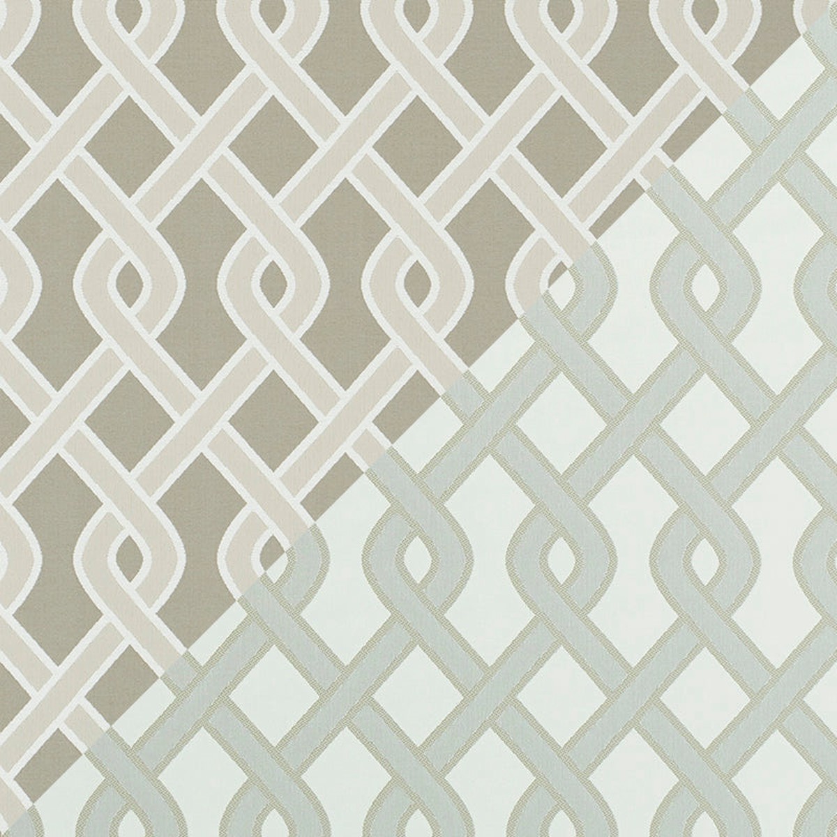 Cleo Trellis Indoor Outdoor Neutral Fabric