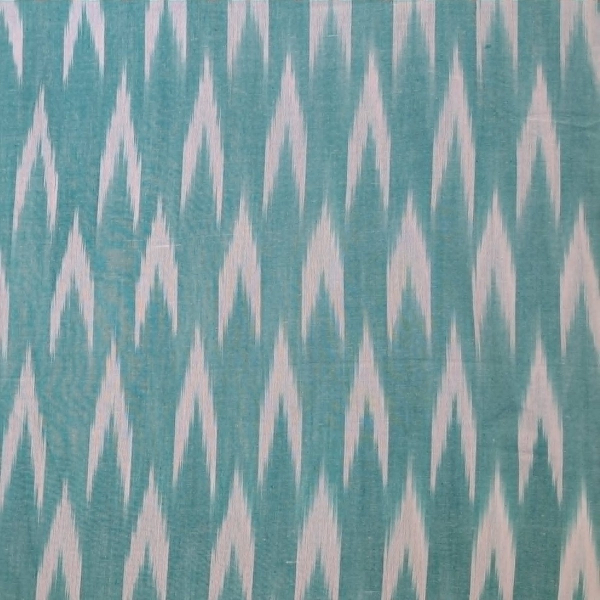 Indian Cotton 2026 - Ikat Woven Cotton in jade