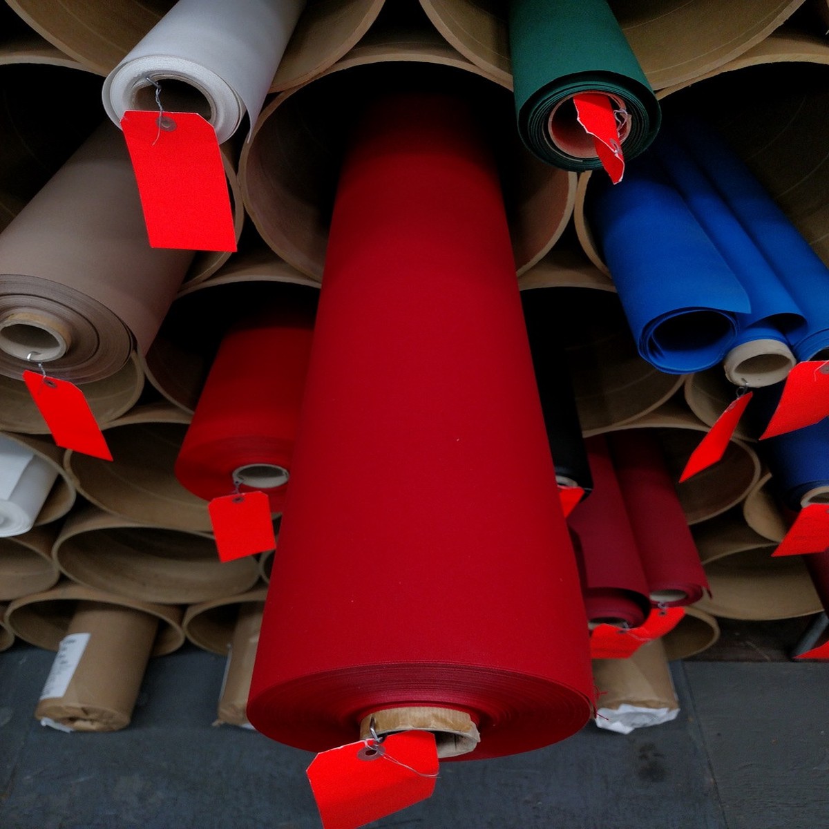 Sundown Marine Canvas True Red 60" - Sold by the CONTINUOUS YARD!