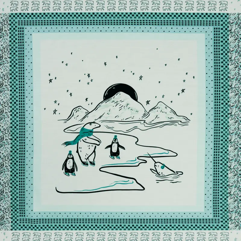 Arctic Tale Capsule Fabric Collection - Polar Quest Panel