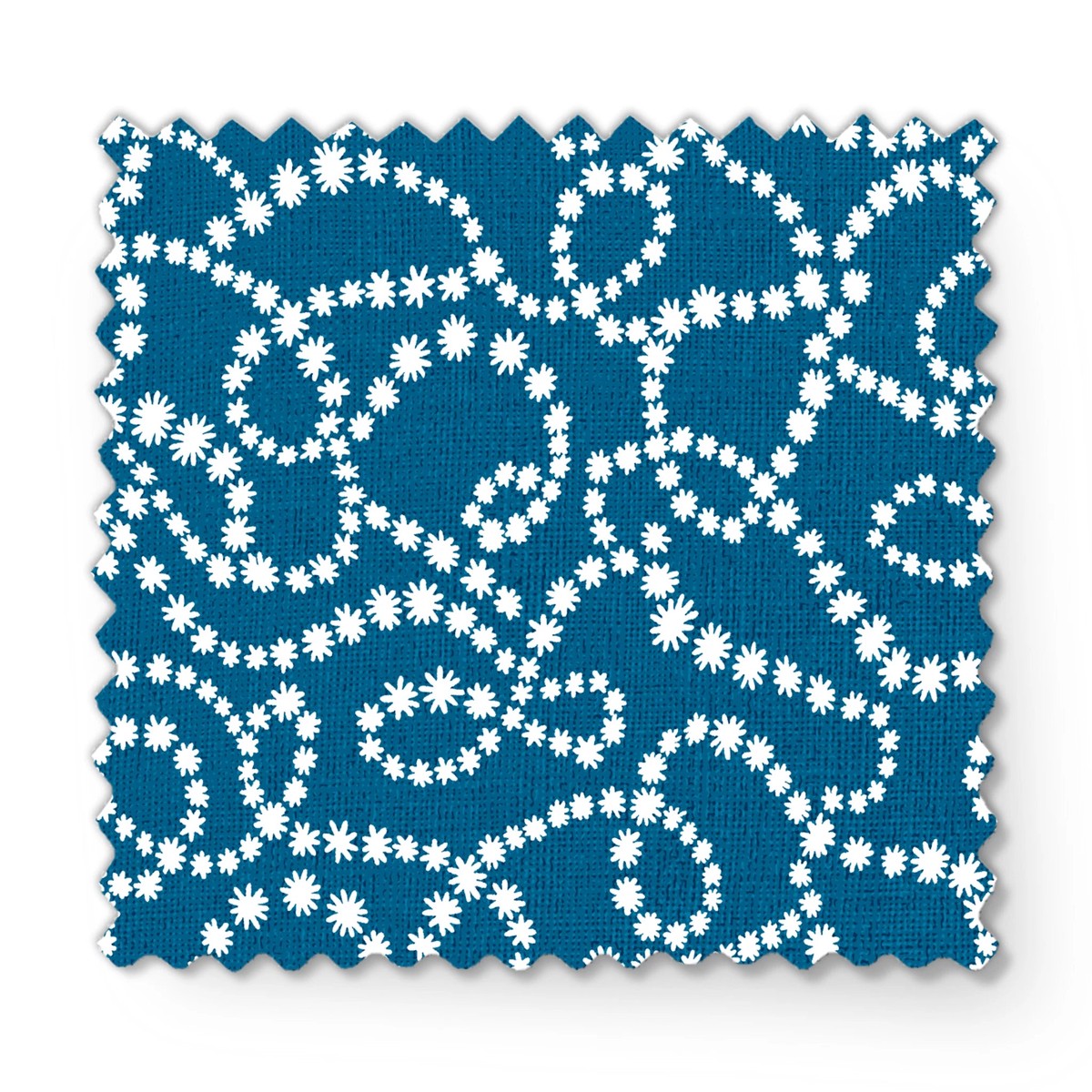 Pearl Swirl - Azure Blue Fabric