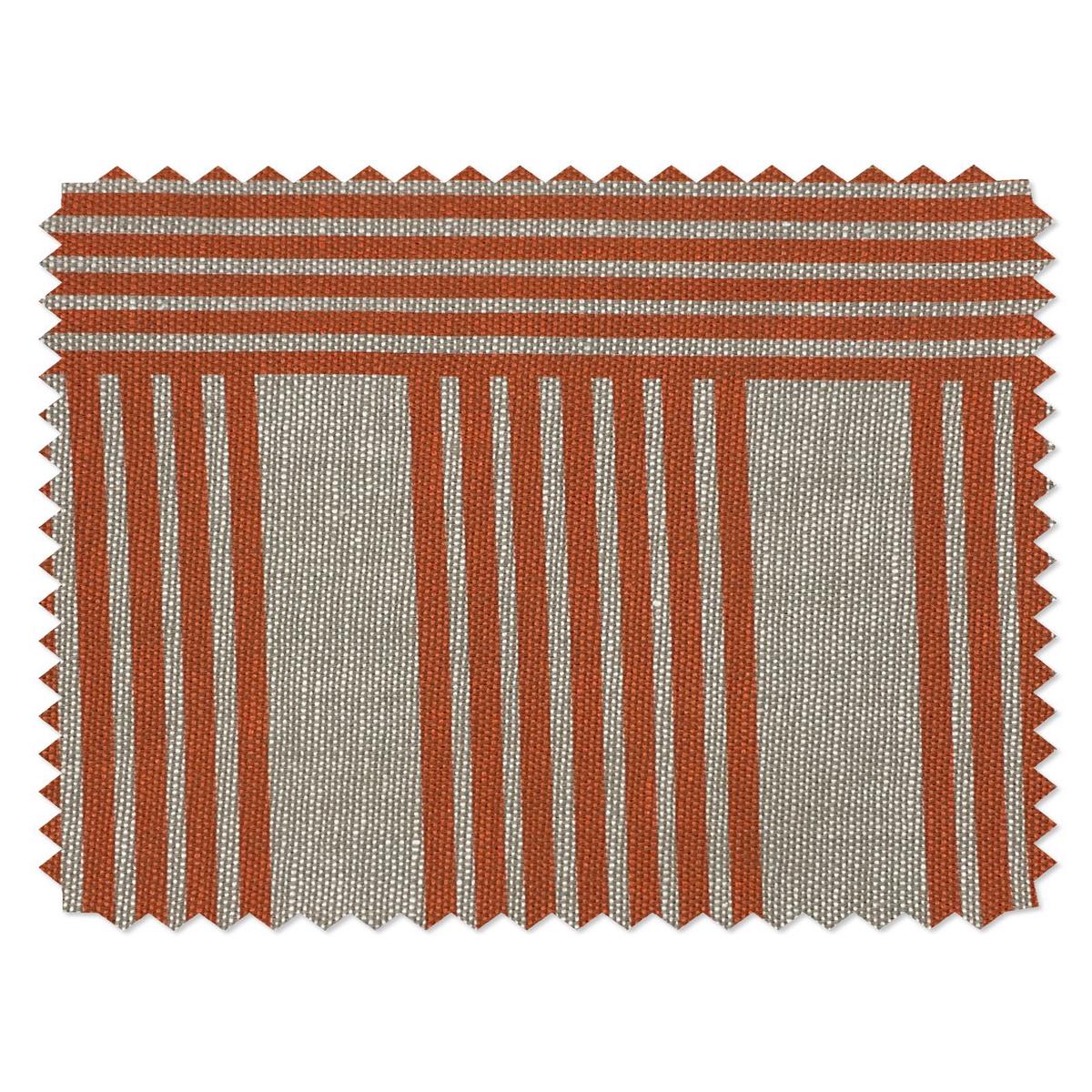 'Roman Holiday Grid' Fabric by Barbie - Terracotta