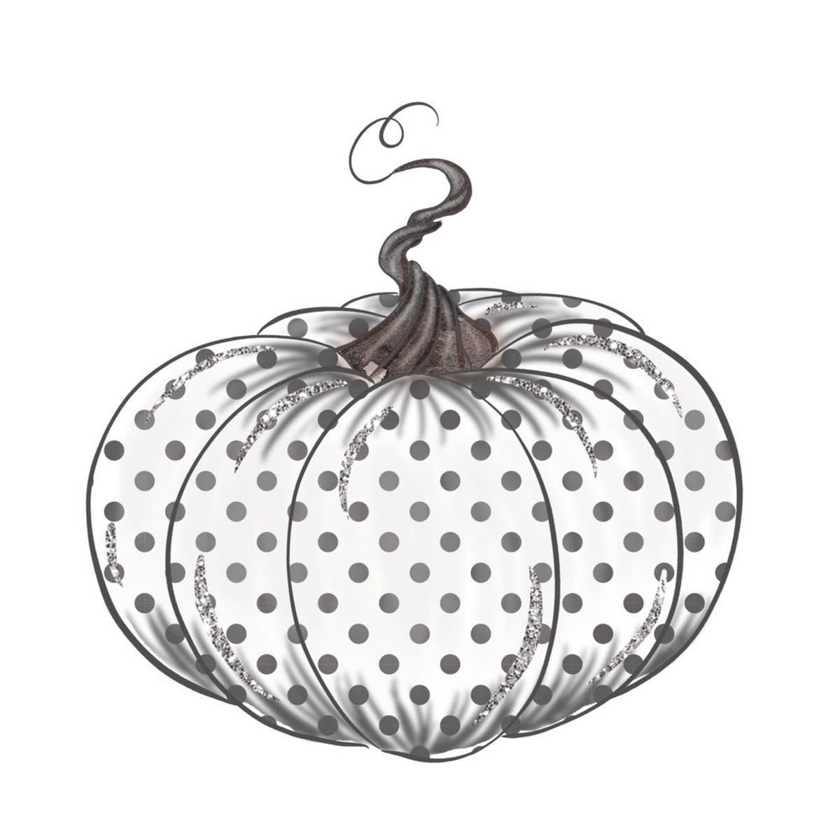 Vintage Trick or Treat Pumpkin White Fabric Panel