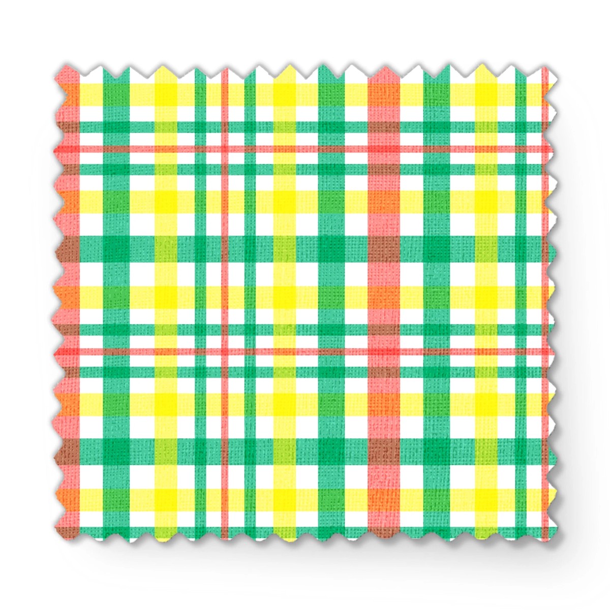 Picnic Glow Up - Bright Plaid Fabric