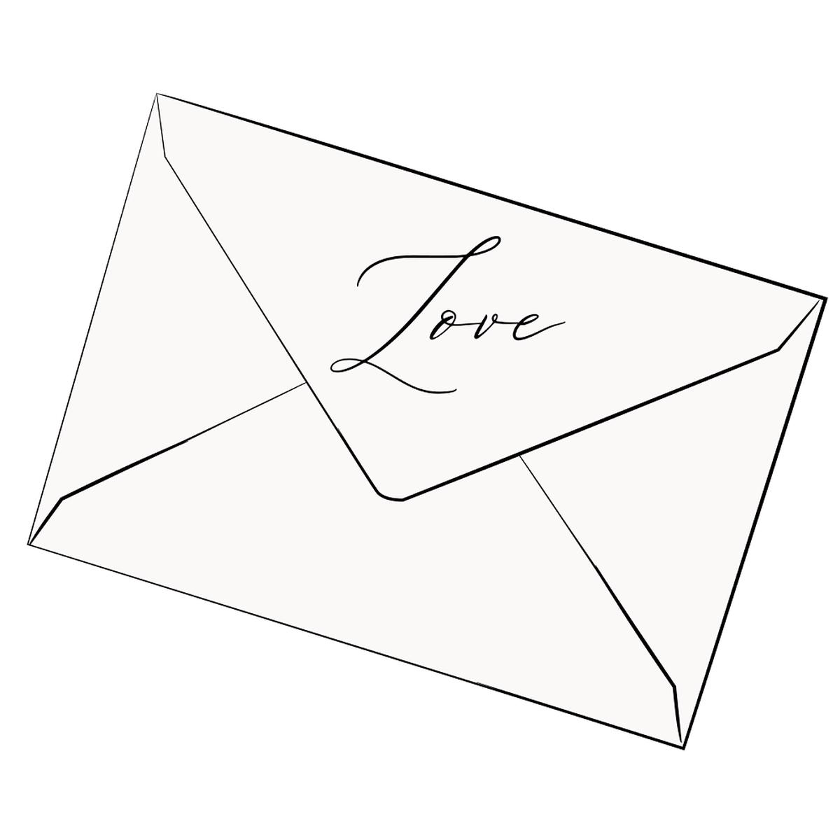 Be My Valentine Love Letter Fabric Panel