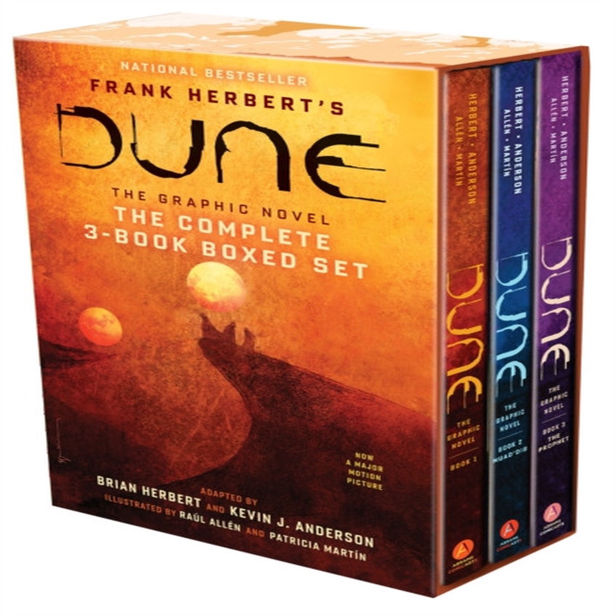Dune (The Graphic Novel) The Complete 3-Book Boxed Set : Dune, MuadDib, and The Prophet by Brian Herbert & Kevin J. Anderson