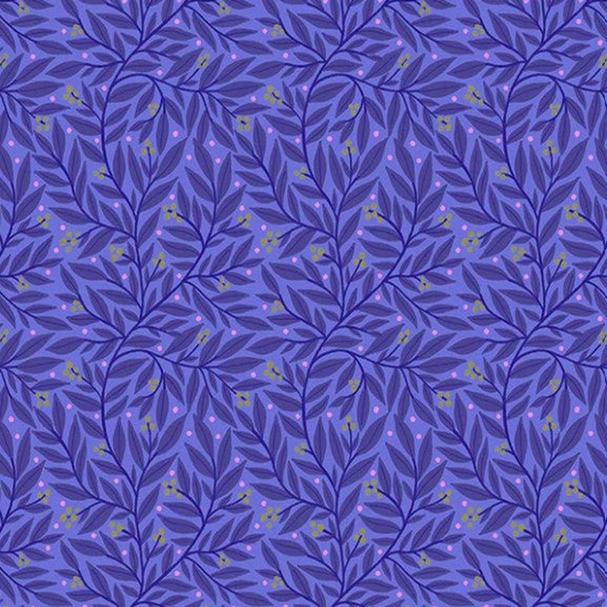 Windham- Vines & Berries- Periwinkle 54802-8