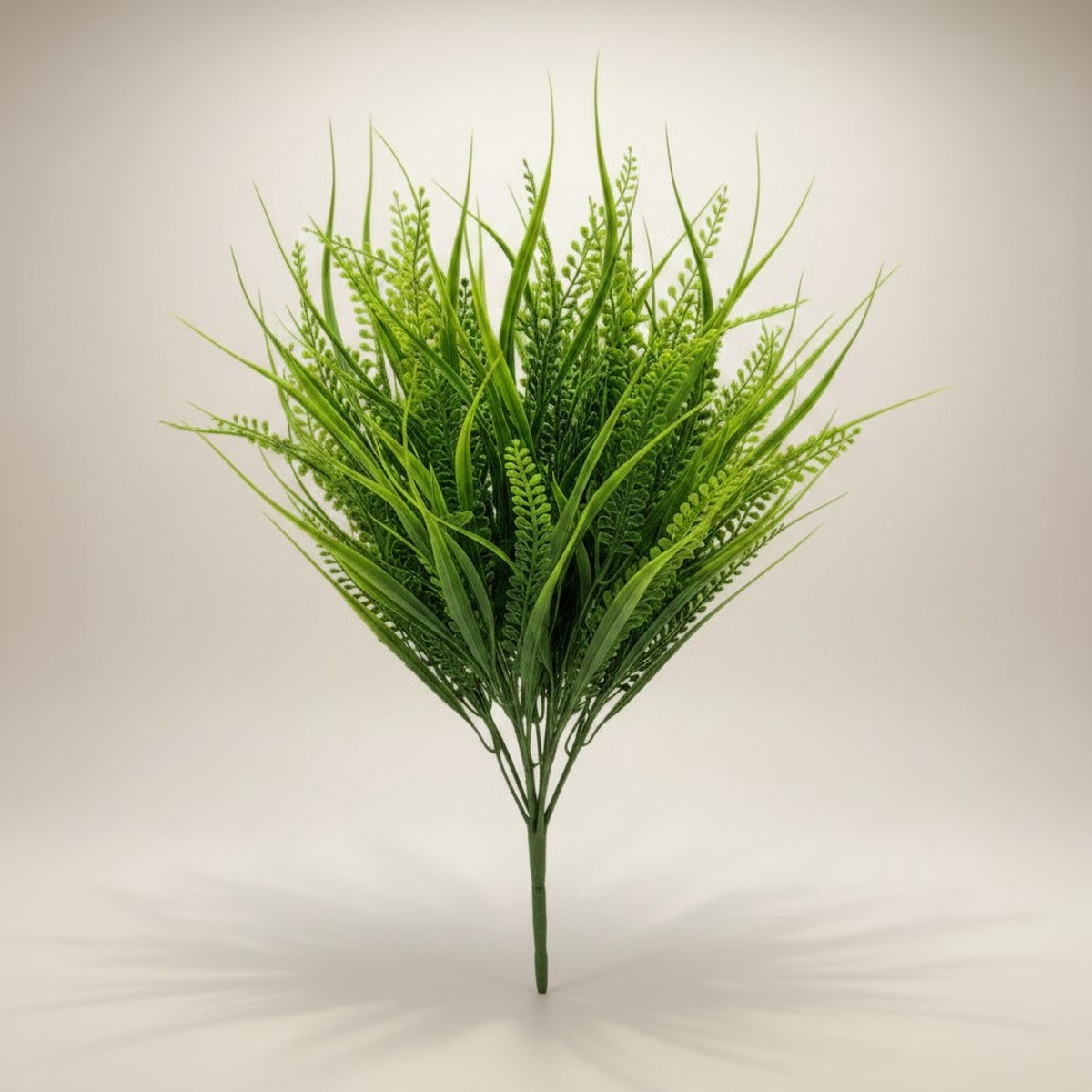 22" Mixed Fern / Bead Grass Bush