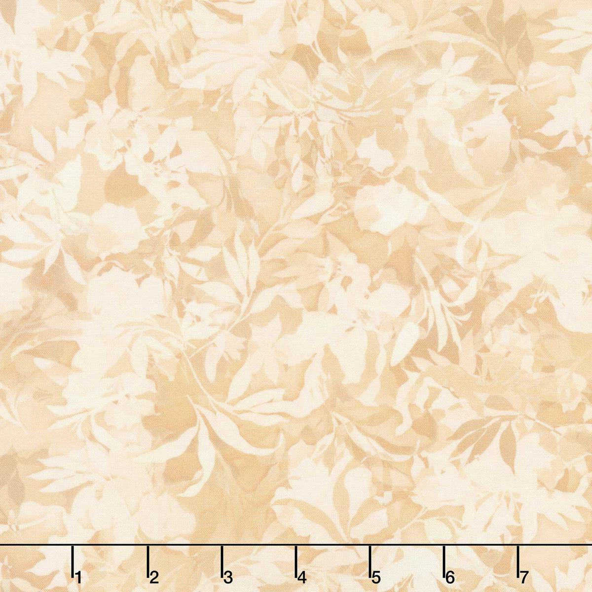 Artful Blooms - Leaves Natural Yardage