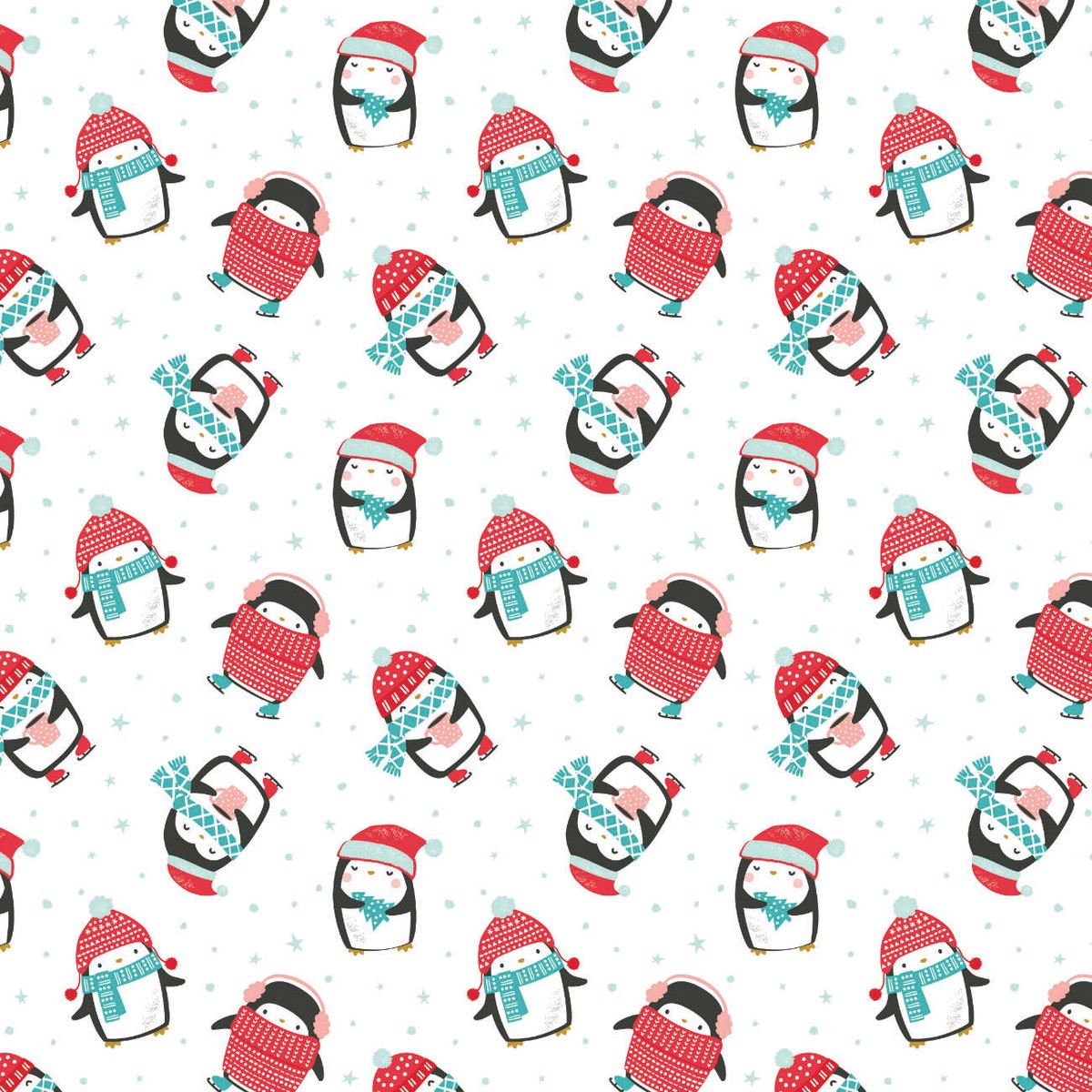 Merry Penguins White B