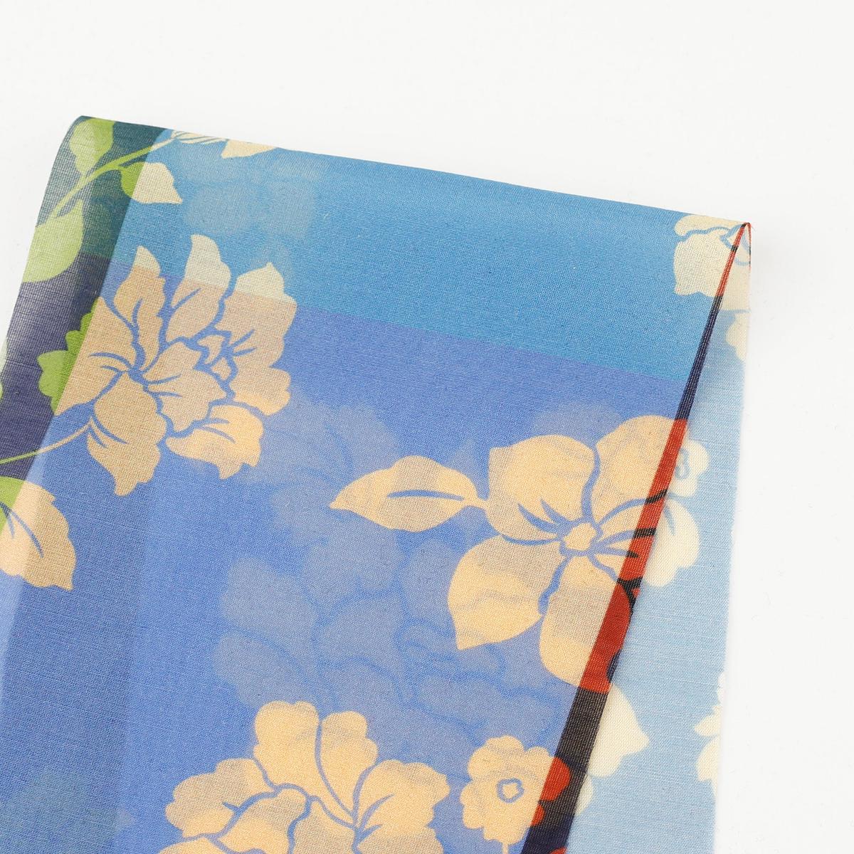 Flowering Vine Patchwork Cotton/Silk Voile - Multi