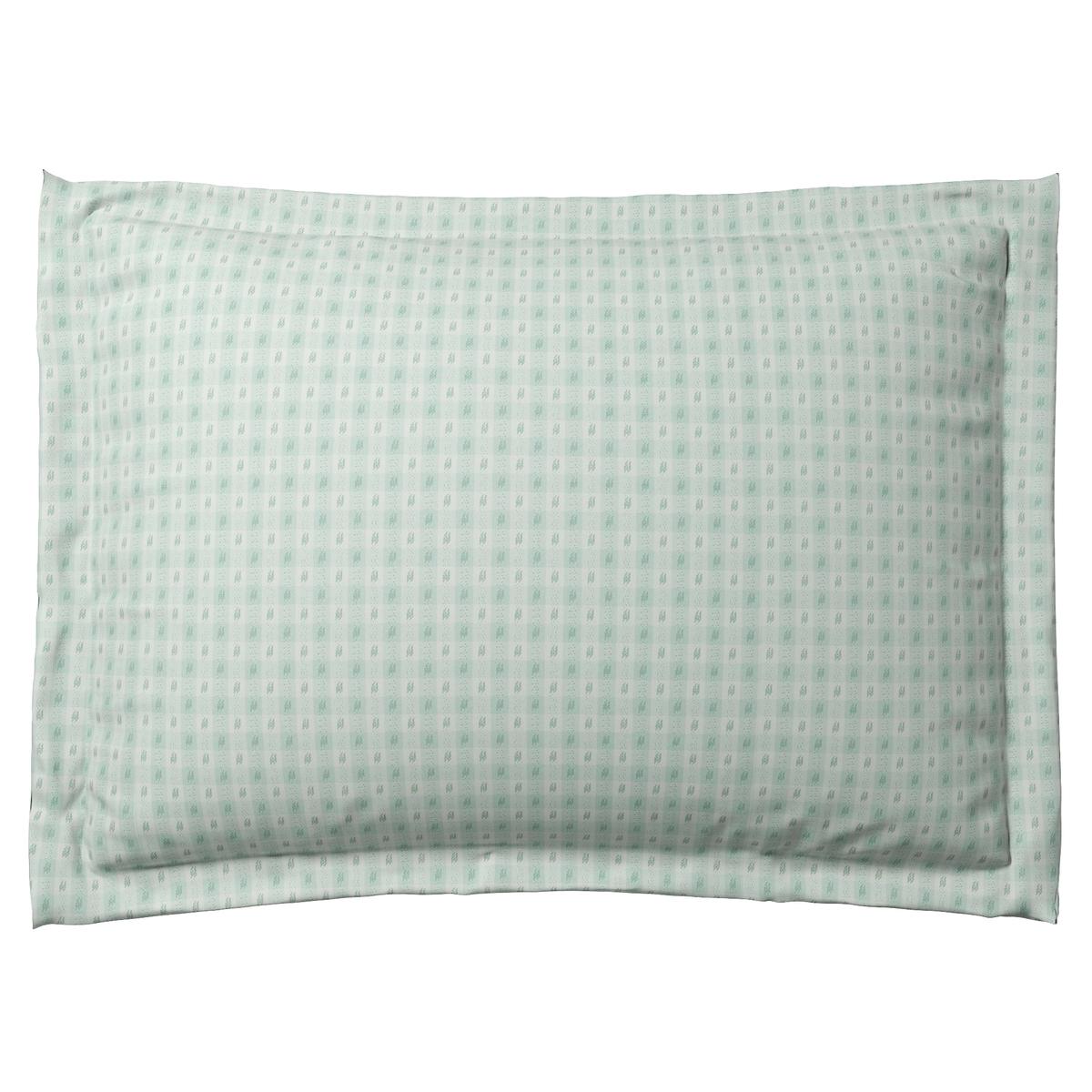 Pillow Sham in Luxe Gingham - Spa
