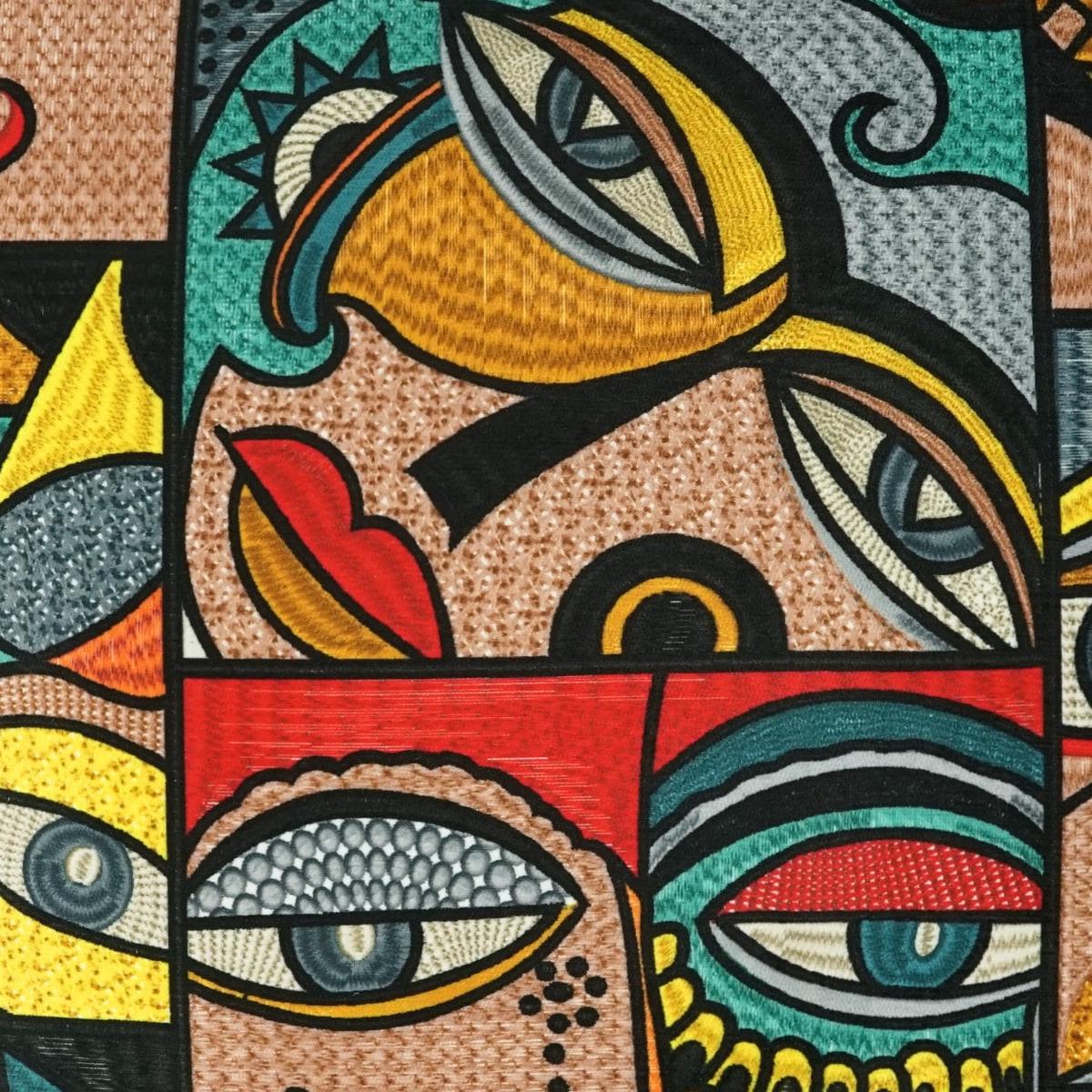 D.V. KAP HOME 4184-YARD Pablo Fabric Novelty, Abstract Multi - Pablo