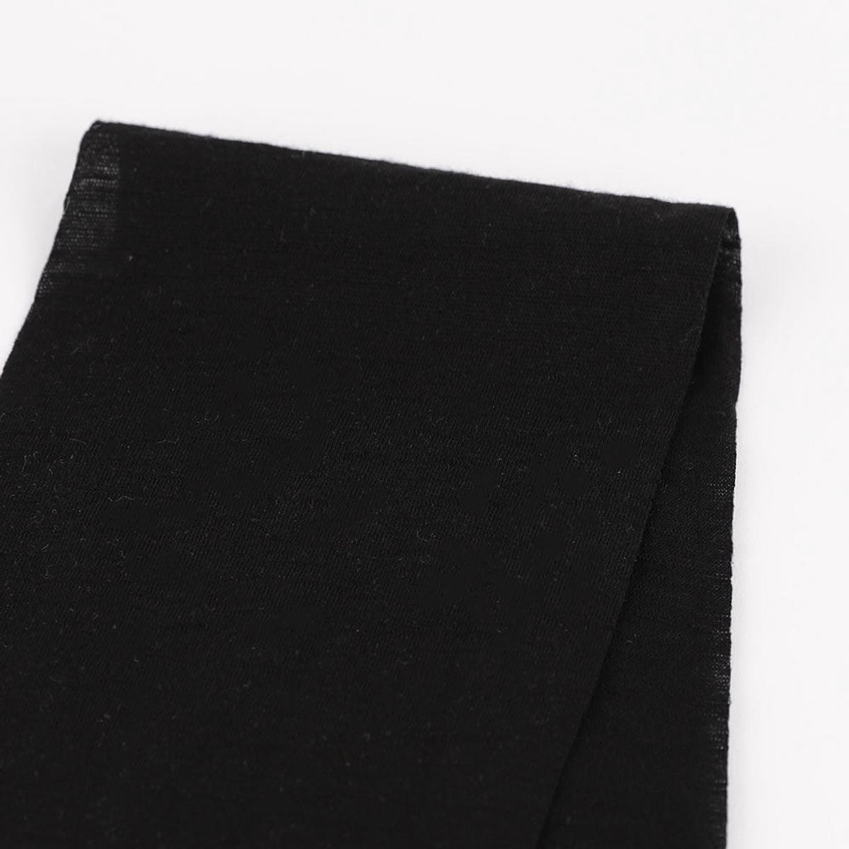 Merino/Poly Single Jersey - Black