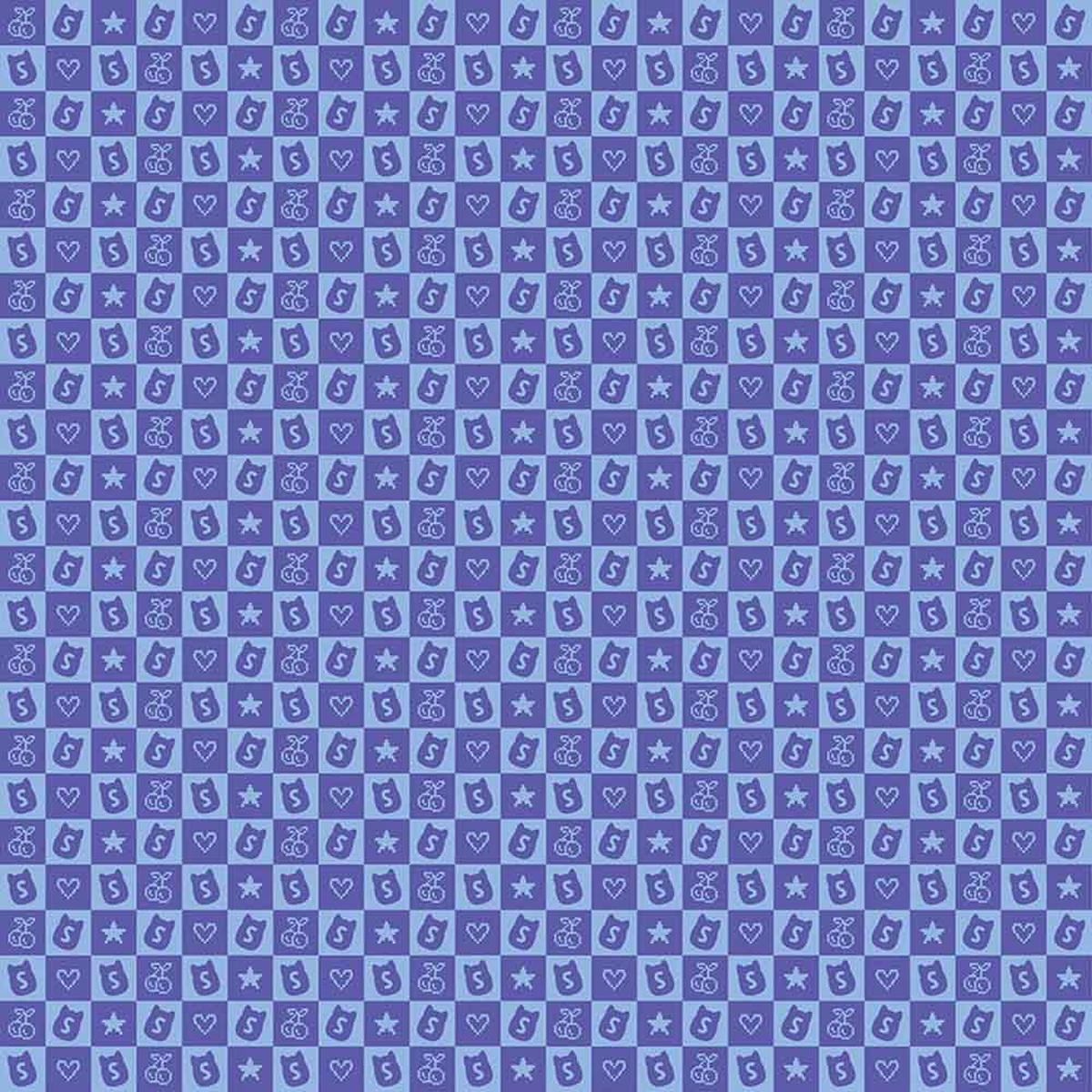 Northcott Fabrics - Joyful - Original Squishmallows - Stamp Blocks - Blue - Yardage
