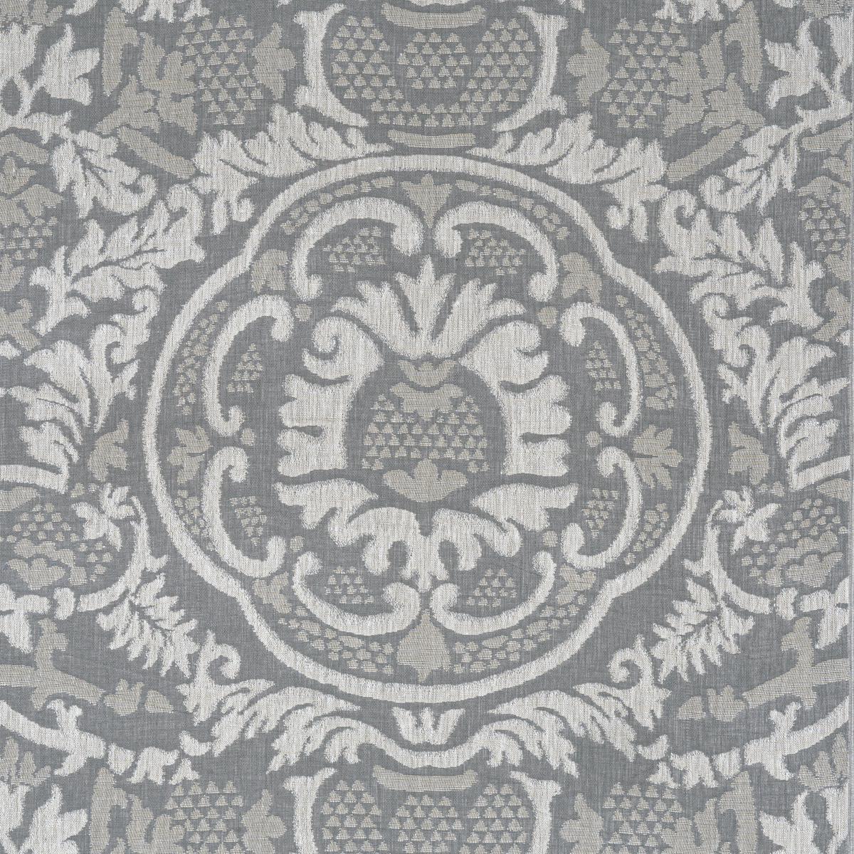 Earl Damask Charcoal Fabric