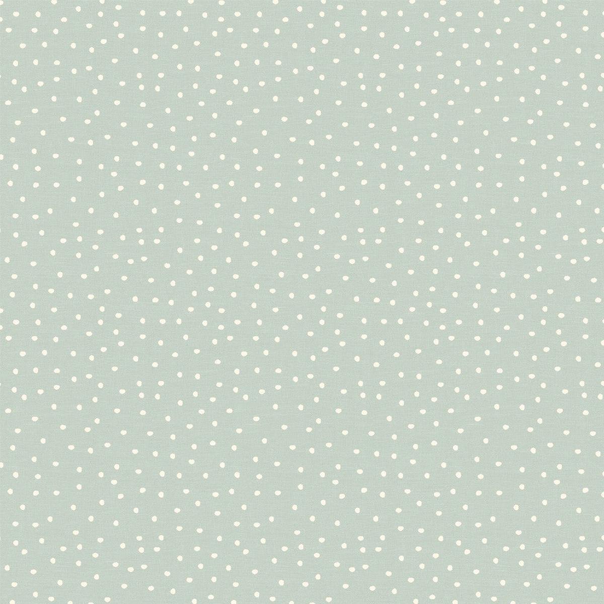 iLiv Cotton Curtain Fabric 2 Metres Spotty Duckegg Upholstery Cushion Blind