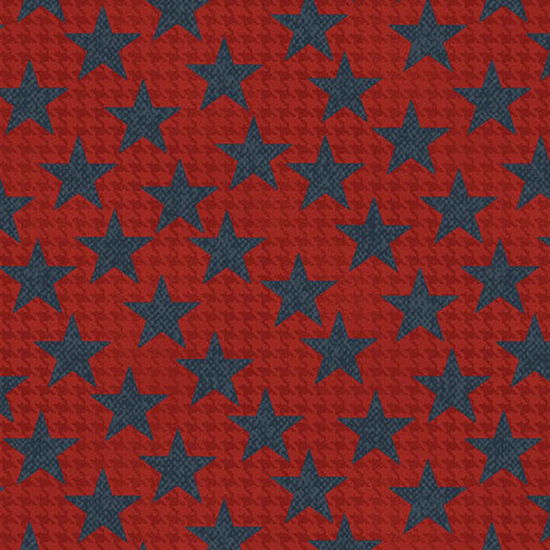 American Spirit Houndstooth Stars Red