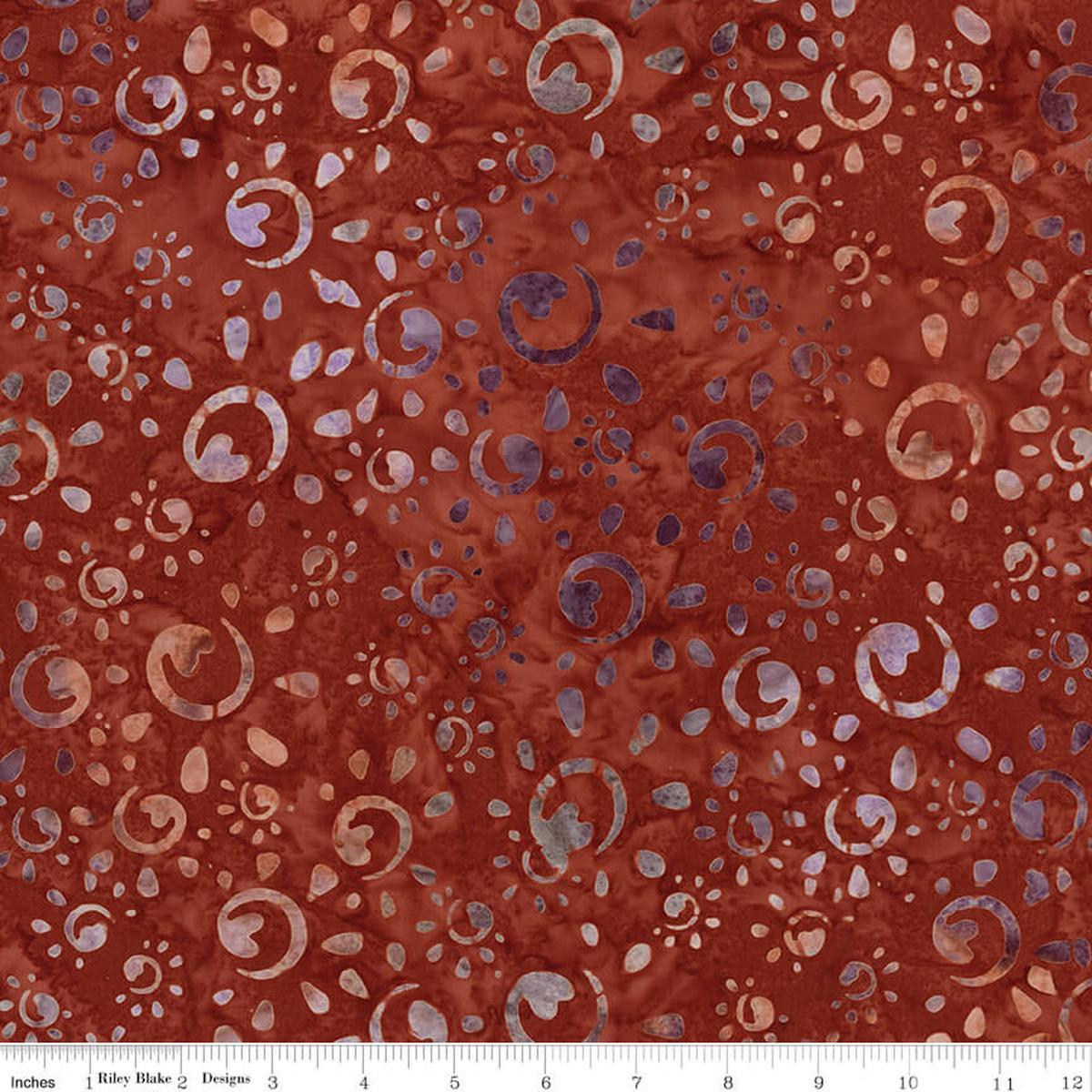 Places You'll Go - Western Reflections Batiks - Flamewood 44"/45" Fabric Per Yard