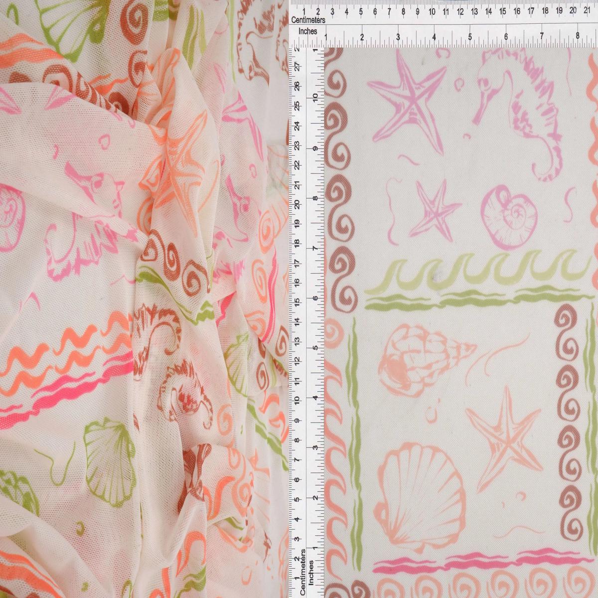 Under the Sea Digital Print Mesh Fabric - MESH-MS11504D