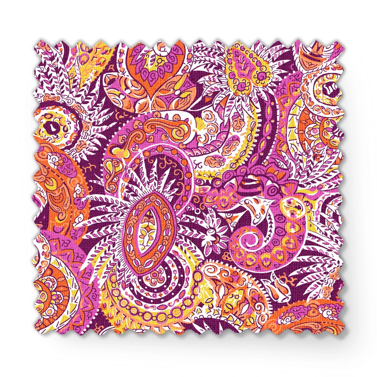 Whirl Wind - Magenta Gold Fabric