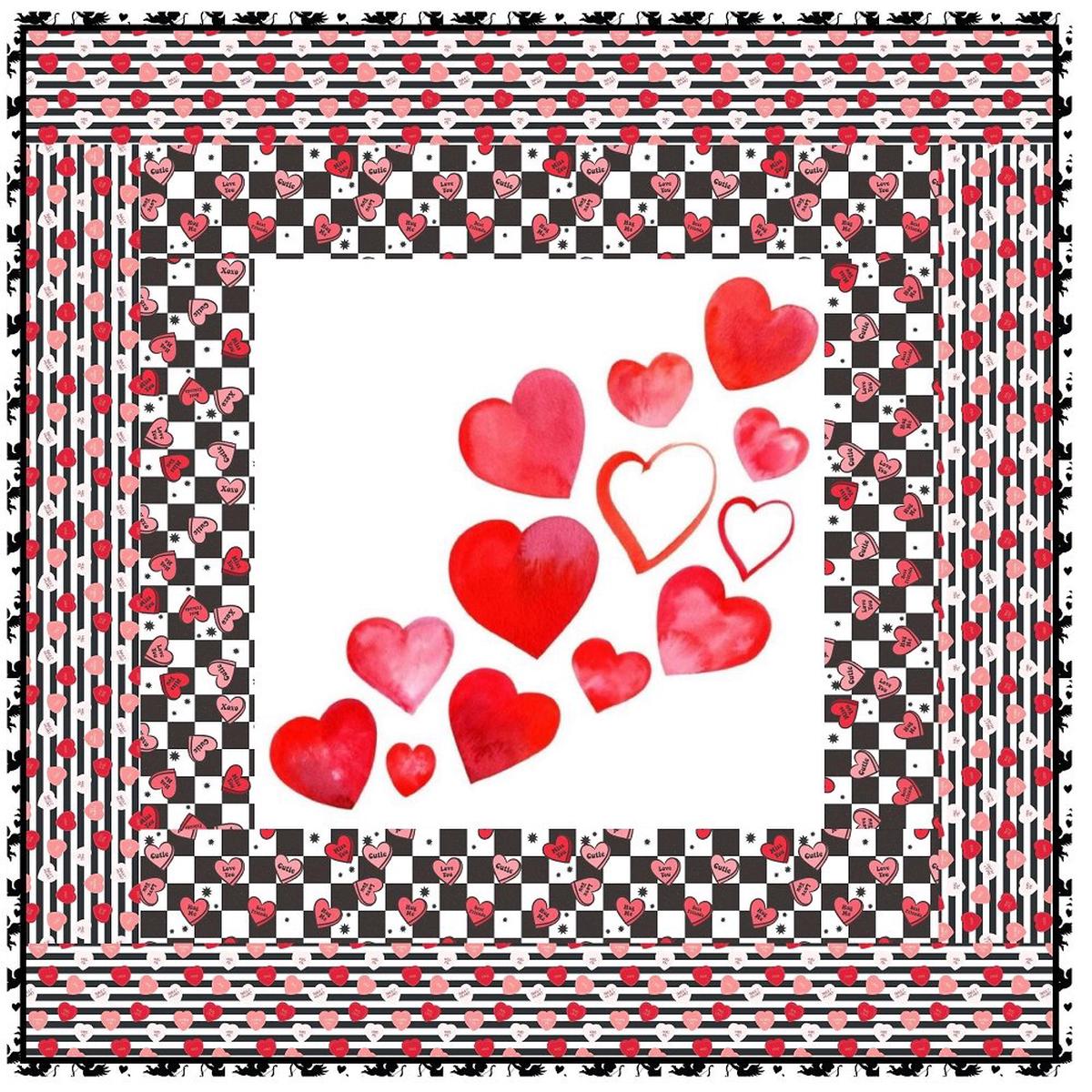 Candy Kisses Wall Hanging 42 x 42